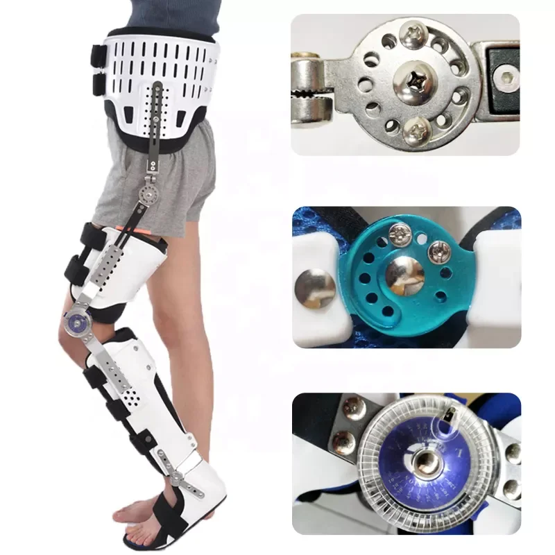 Hongan good price Durable Hip Knee Ankle Foot Orthosis Braces Thigh Knee Leg Ankle Fixed Limb Strap Joint Support Stabilizer