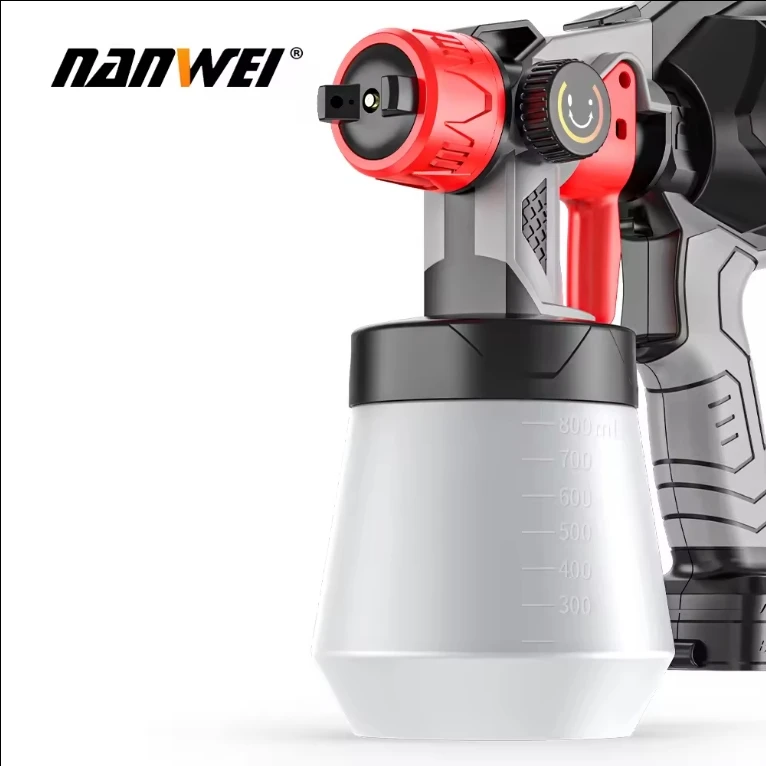NANWEI  Electric Paint Sprayer 800W Spray Gun for House Painting/Furniture/Fence/Garden/Wall Power tools