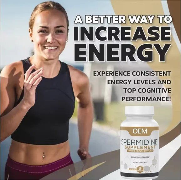 Herbal Supplements good for Body,Skin, Hair And Nail with Wheat Germ Spermidine Capsules Spermidine Powder Supplements Pills