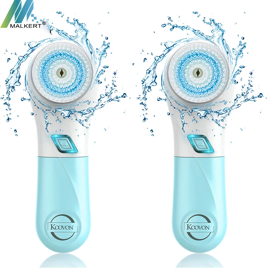 
FB-J01 Electronic Cleansing 5 in 1 Facial Brush Head OEM Beauty Device Massage Facial Cleansing Brush Head 