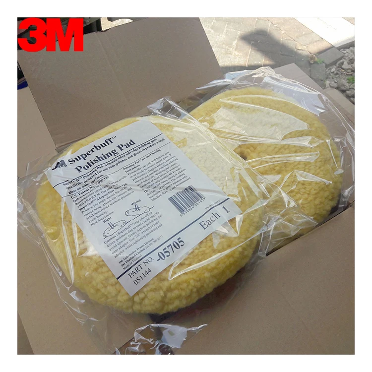 3M 05705 Automotive 229 mm Double-sided Screw-on Round Wool Polishing Balls Buffing Pads