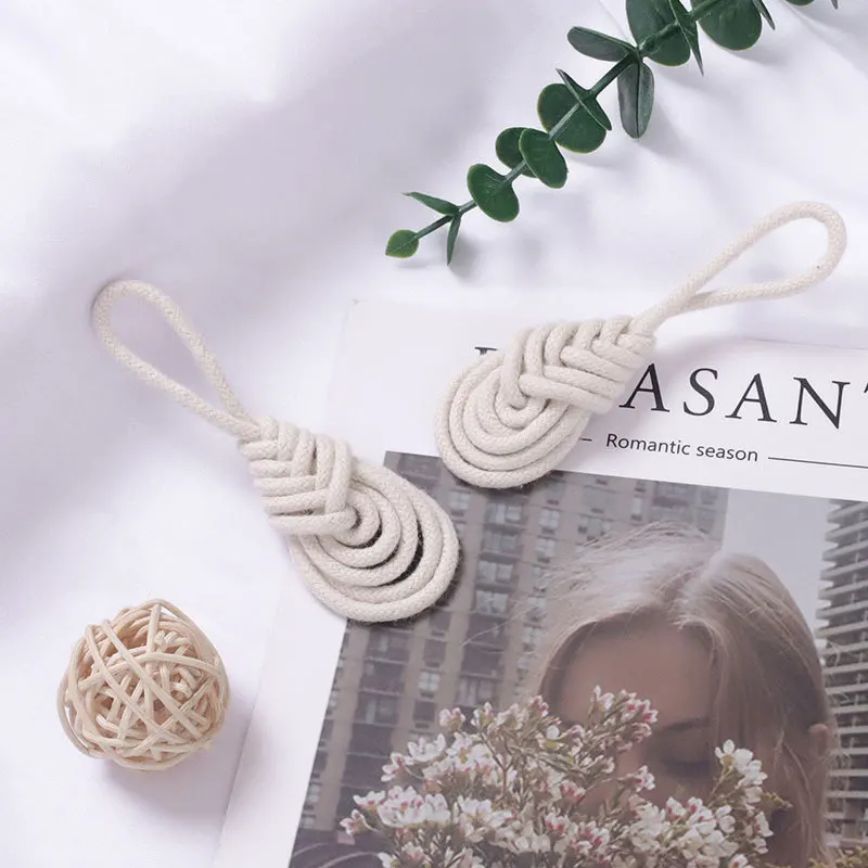 Y-Z Nordic boho домашний декор пасторальная хлопковая веревка ручной работы для салфеток с пряжками и