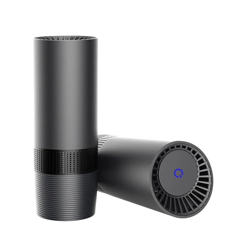 2022 KATALD Hot Selling Black Car Air Purifier with TVOC Air Quality Sensor and Negative Ion