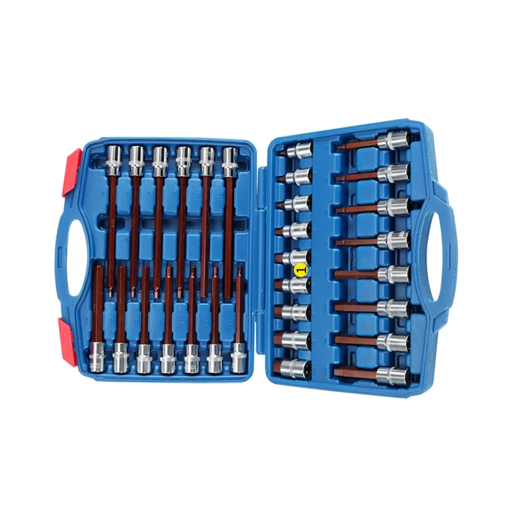 Набор ручных инструментов 30 шт., набор головок с шестигранным углублением 1/2 дюйма, набор внутренних шестигранных бит H-типа