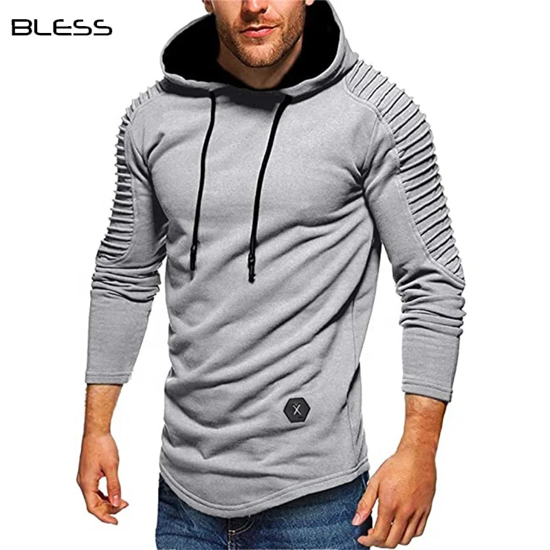 Оптовая продажа, пустая хлопковая Повседневная Толстовка с логотипом на заказ, мужские толстовки, одежда для активного отдыха, 2020