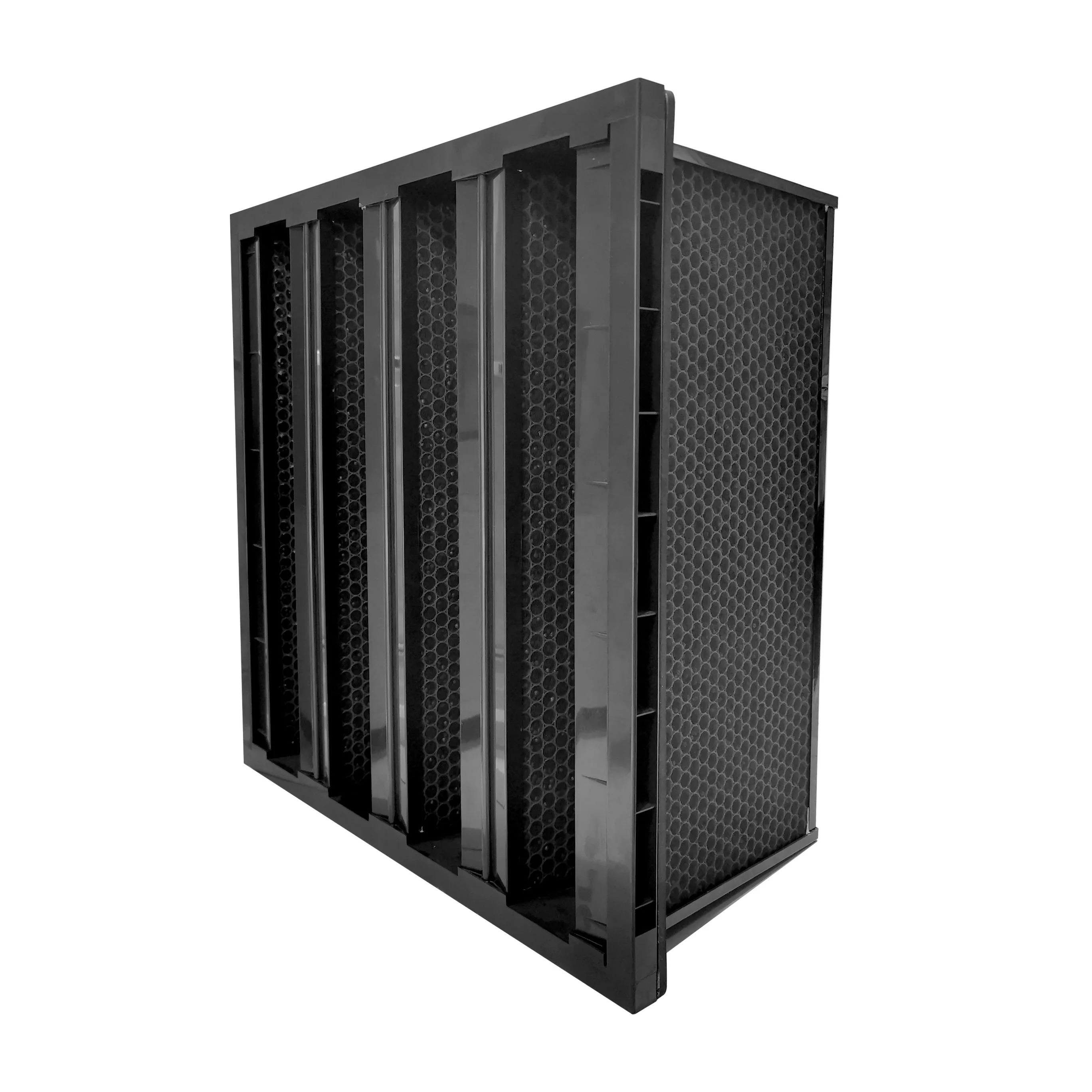 OEM ODM Good quality High Performance w shape V bank Activated Carbon chemical air filters