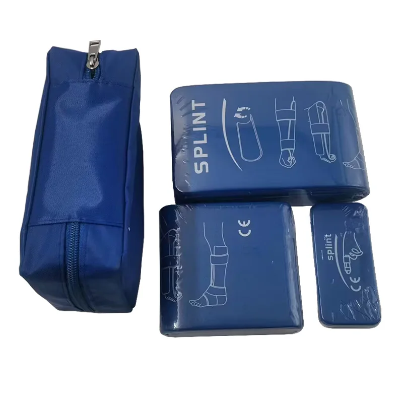 Medical first aid splint set for finger toe reusable emergency splint