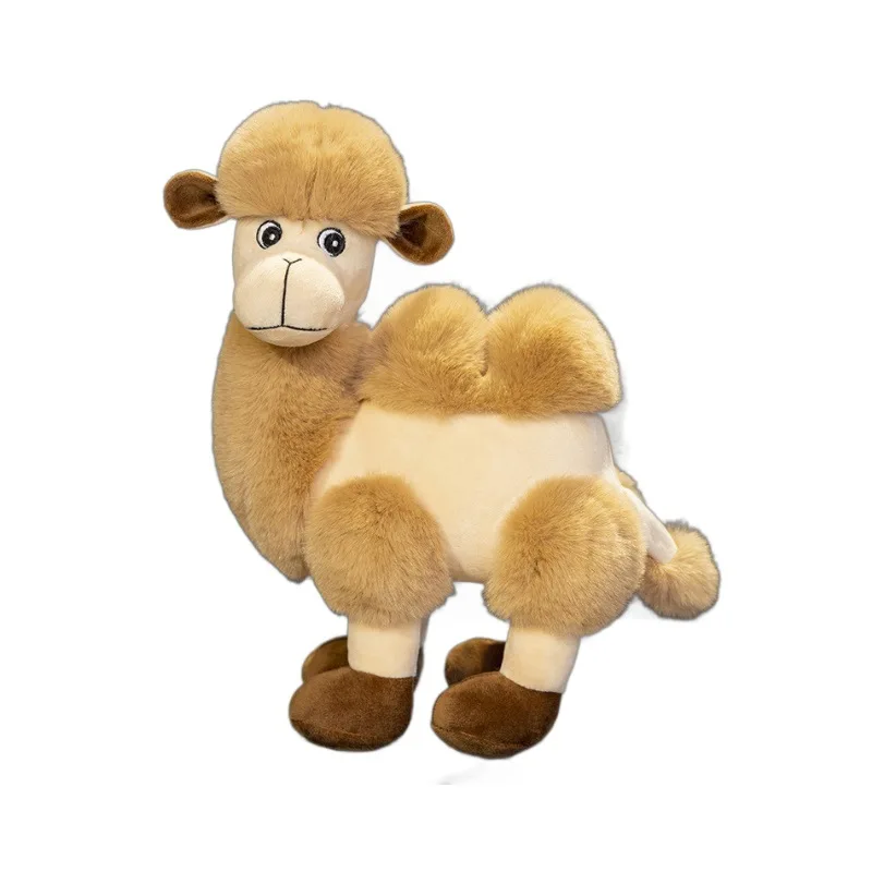 OEM Custom Wholesale Simulation Cute Soft Stuffed Animal Toys Brown Plush Camel Dolls Toy