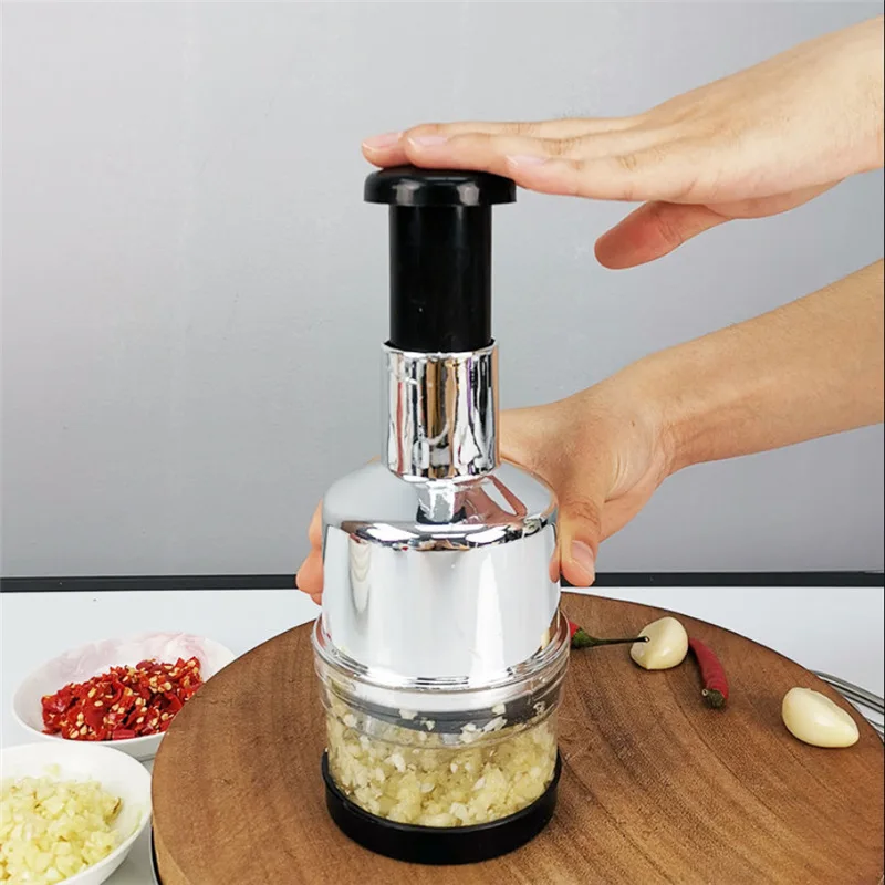 Hand Press Food Cutter Garlic Onion Nuts  Mincer Kitchen Accessories Manual Fruit Vegetable