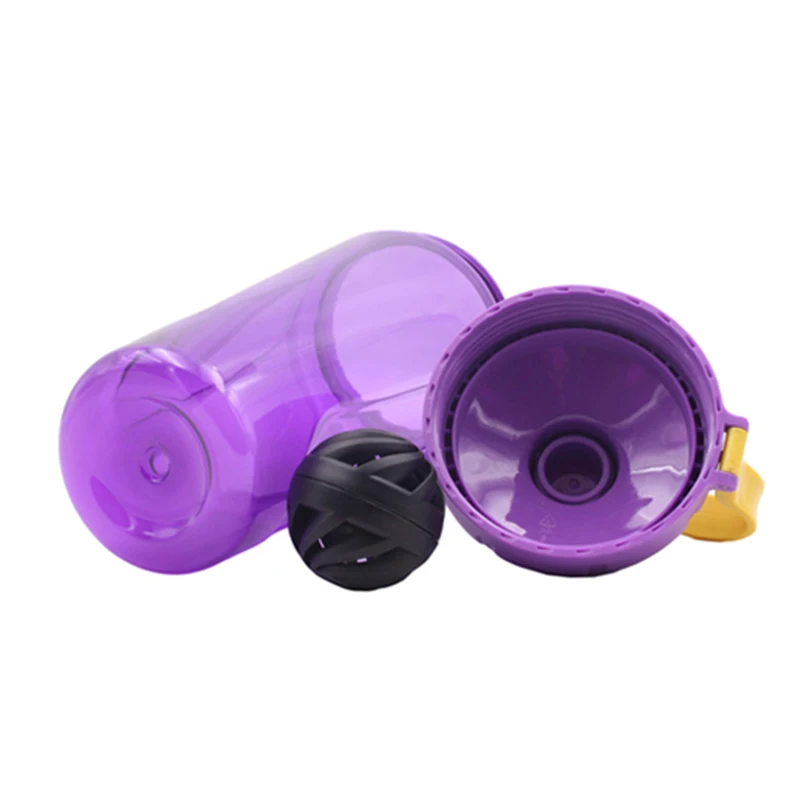 new design bpa free sports fitness 800ml protein shaker plastic blender water bottle with mixer ball