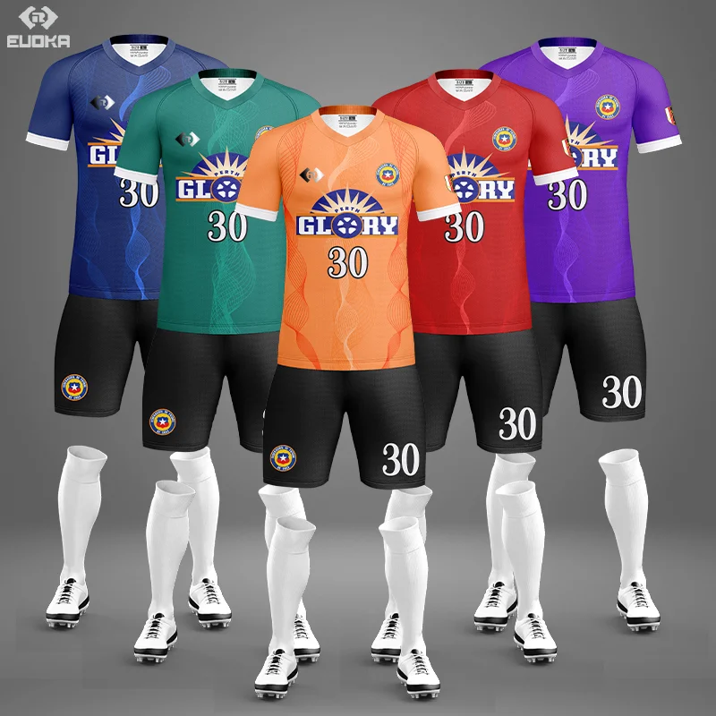 Digital printing maillot de football Unique Design custom football jersey With private label