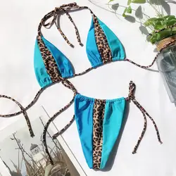 Summer Ladies Vintage Leopard Bikini Sets Beach Swimwear Bathing Suit Hot Fashion Show Sexy Bikini Sportswear for Women Adults