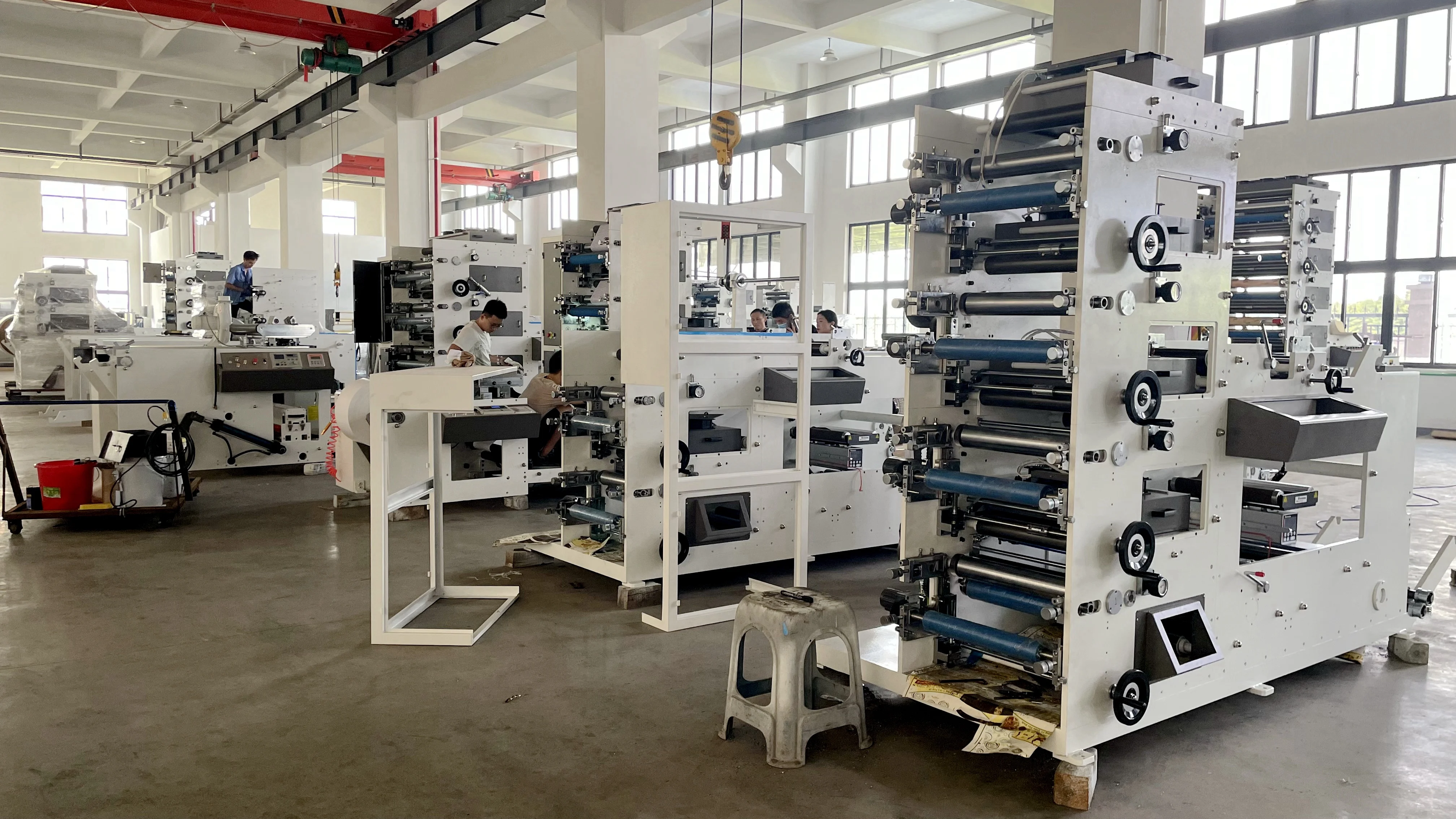 Kraft Paper Packaging Bag Central Impression Flexographic Printers Ci Pet PE Bag digital Flexo Printing Machine