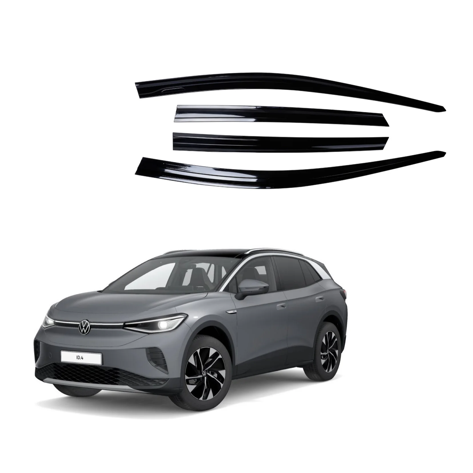 Customized Wholesale Car Exterior Accessories PC Rain Window Deflector For Volkswagen VW ID3/4 Auto Sun Visor