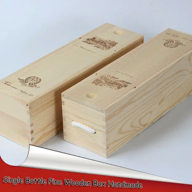 Индивидуальные деревянные винные коробки, используемые для продажи, деревянные коробки для винных бутылок, оптовая продажа