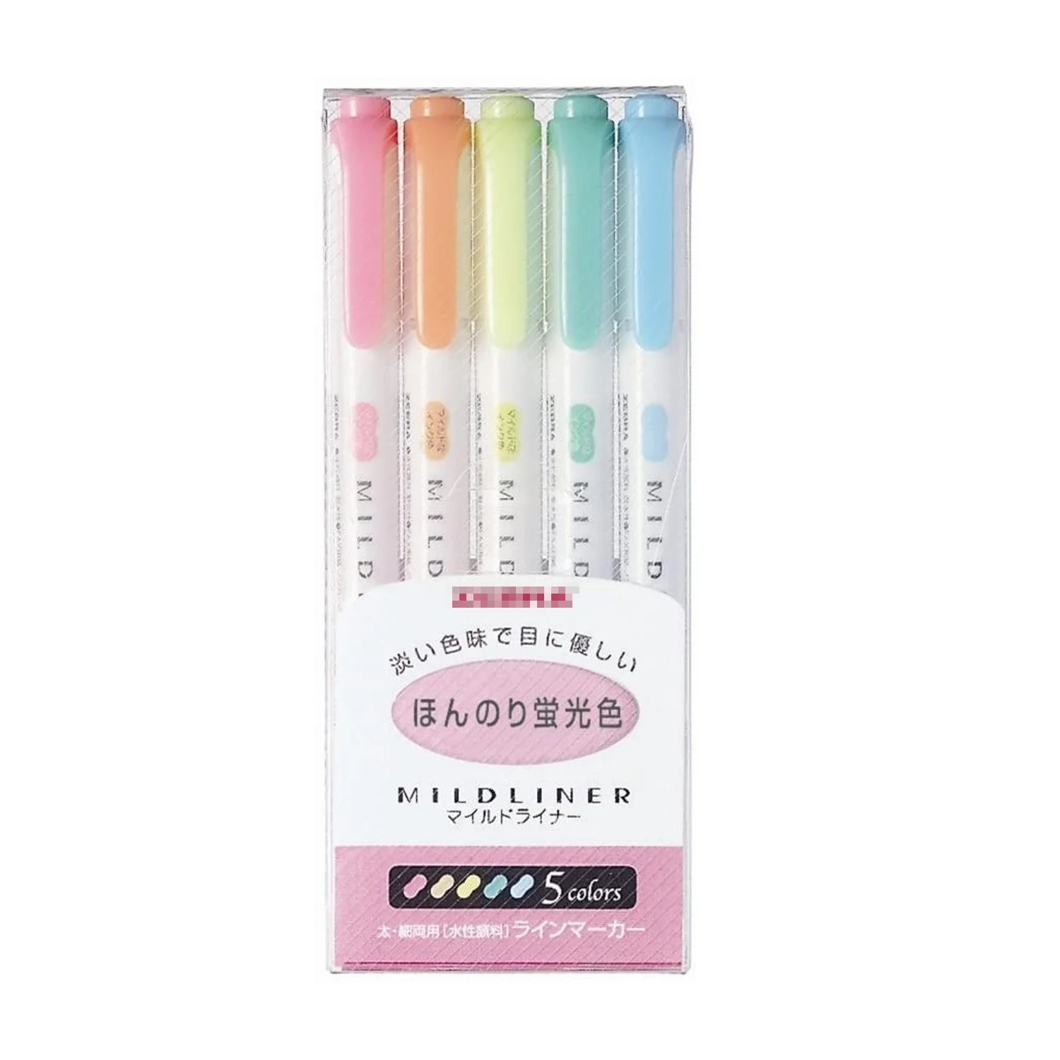 
High performance light-ink mildliner colorful highlighter pen for marking and coloring 