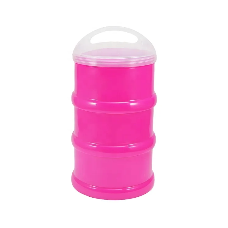BPA-Free On-the-Go Formula Dispenser Snack Stacker Three or Two Containers Milk Powder Containers Baby Milk Powder Dispenser