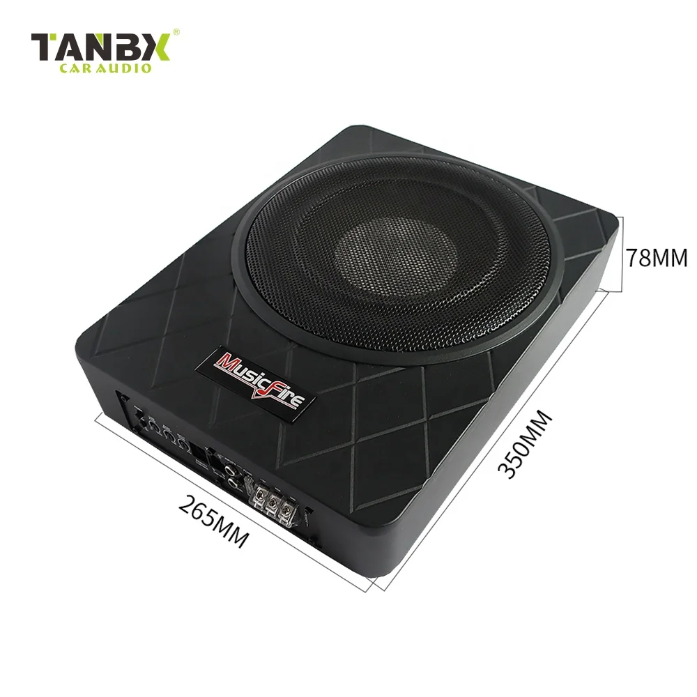 Factory price  10 inch high power car amplifier underseat subwoofer pure bass car audio speaker
