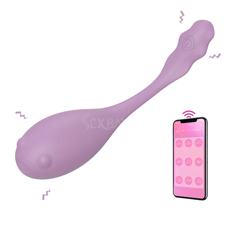SEXBAY 2024 new design liquid silicone USB charging app remote control 10 frequency vibrating egg skip female vibrator