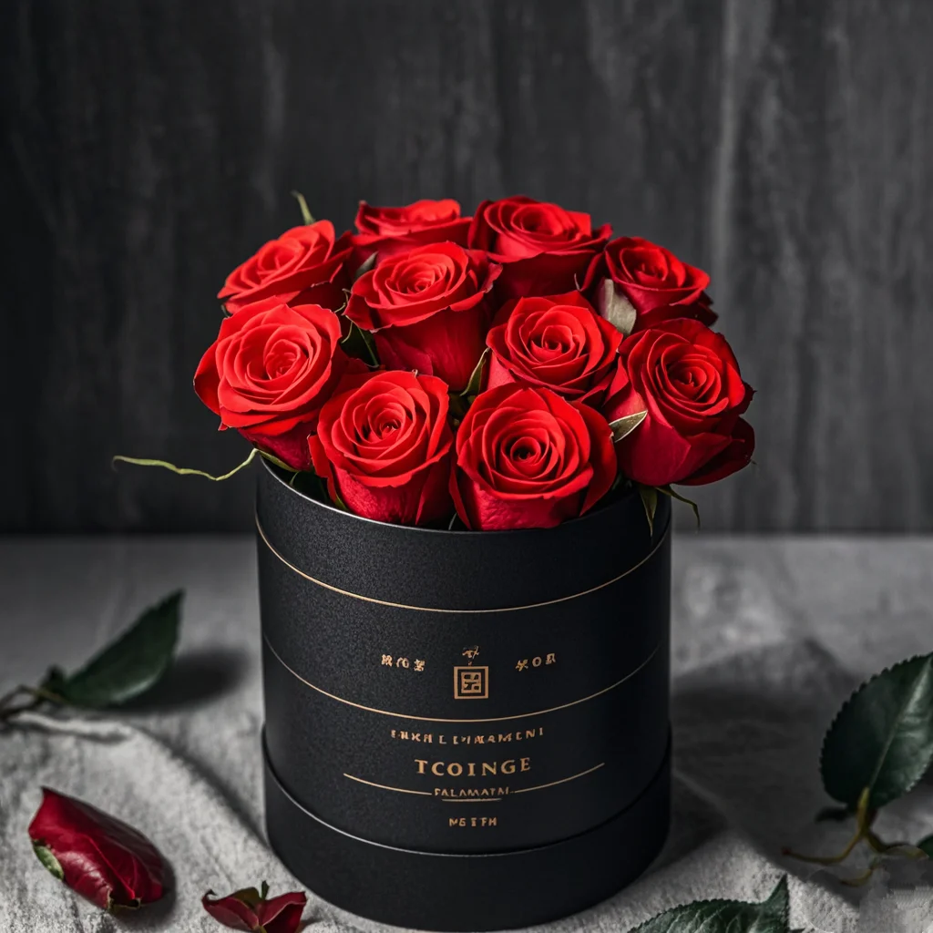 Custom Cylinder Craft Paper Tube Package Round Box Gold Gift Box Packaging Set Wholesale Rose Hat Paper Flower Round Craft Box