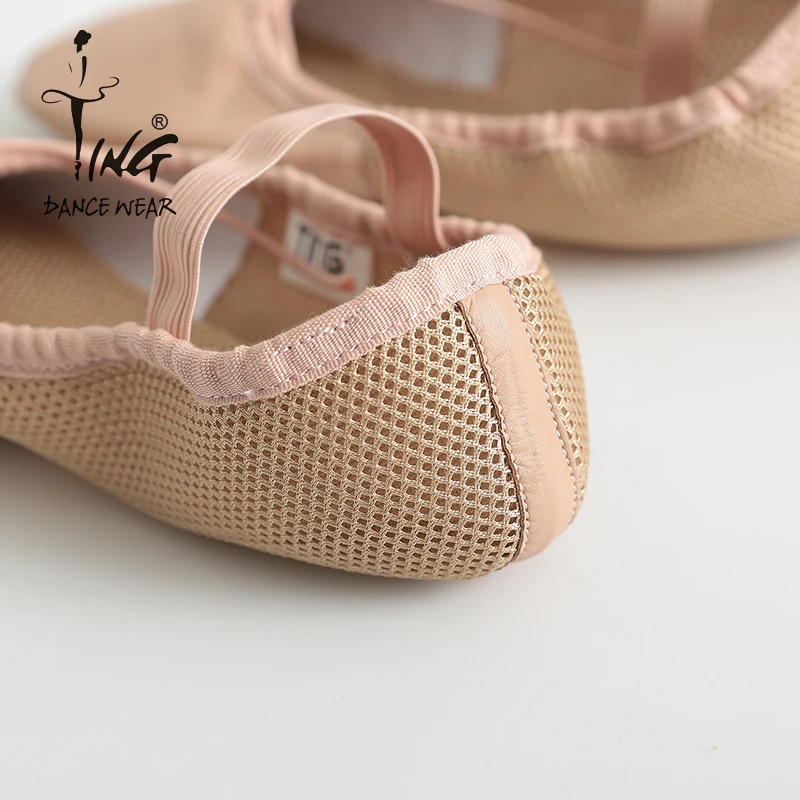 Custom dance shoes spliced breathable mesh ballet performance shoes Soft ballet shoes training wear Special order