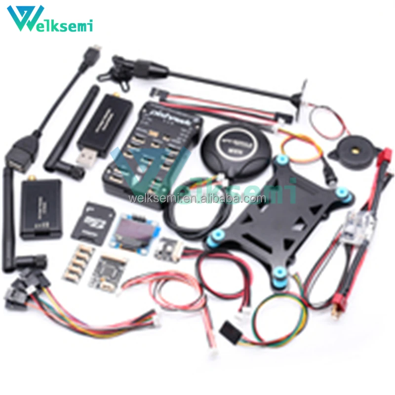 welksemi Pixhawk 2.4.8 PX4 PIX Flight Controller  M8N GPS 433Mhz/915Mhz 100MW/500MW Radio Telemetry+Tplug power module+ OSD OLED