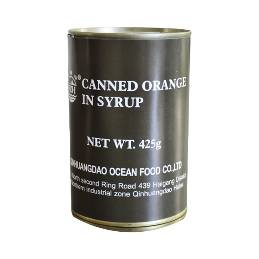 High Energy Food Ration Mandarin Tin Canned Fruit Orange in Syrup