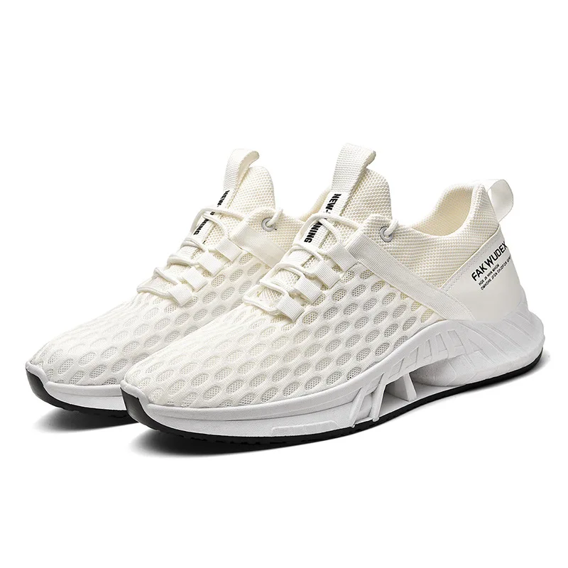 low prices wholesale mesh breathable snickers black flat casual for men running sneaker sport shoes