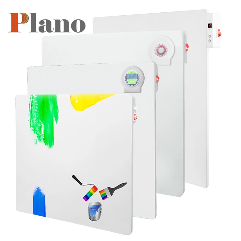 Energy Efficient Mechanical Thermostat Wall Mounted DIY Painting P42M 425W White Convection Electric Ceramic Panel Heater