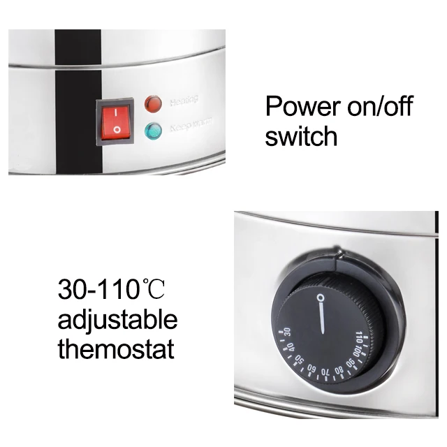 Commercial Hot Water Urn Water Boiler Water Urn Tea Boiler Stainless Steel Tea Urn 6-35 Liters Electric Mechanical Inox Boiler