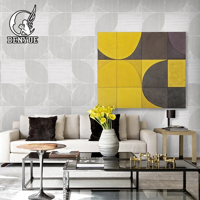  Обои с ПВХ покрытием обои 3d листья шаблон водостойкие рулоны для гостиной