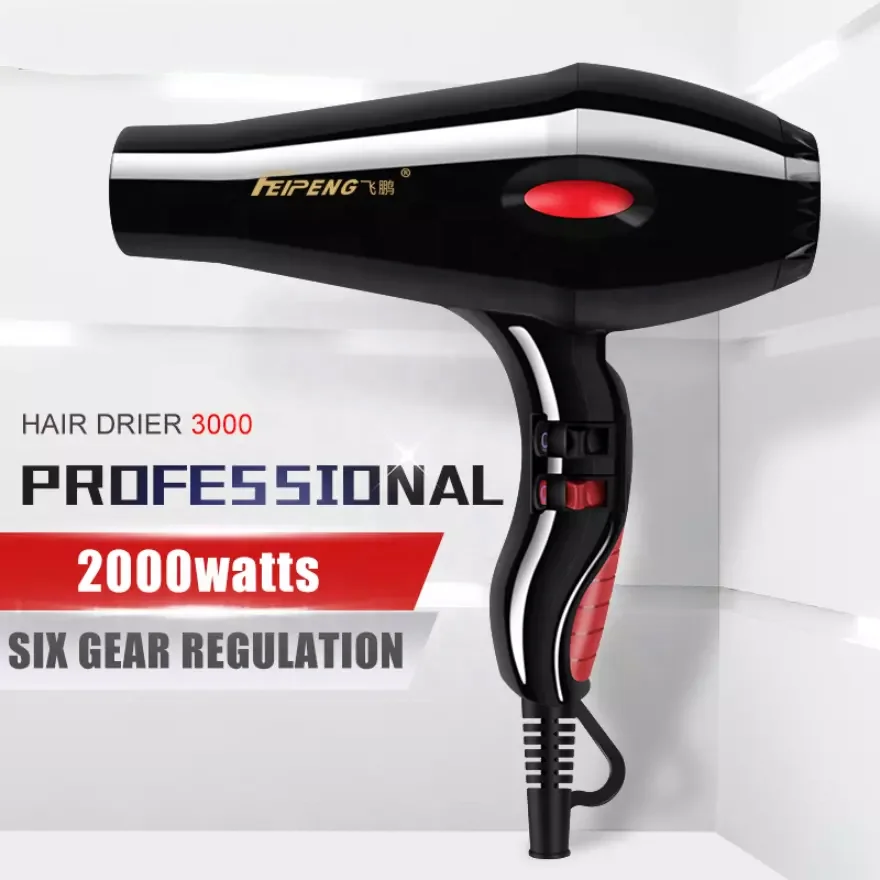 Factory direct sale 2 speed silent wind speed hair dryer with heating protection device