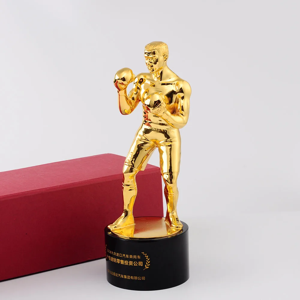 Factory Wholesale man physique bodybuilding statue male and female Barbarian Trophy In Bronze And Custom Color logo figures