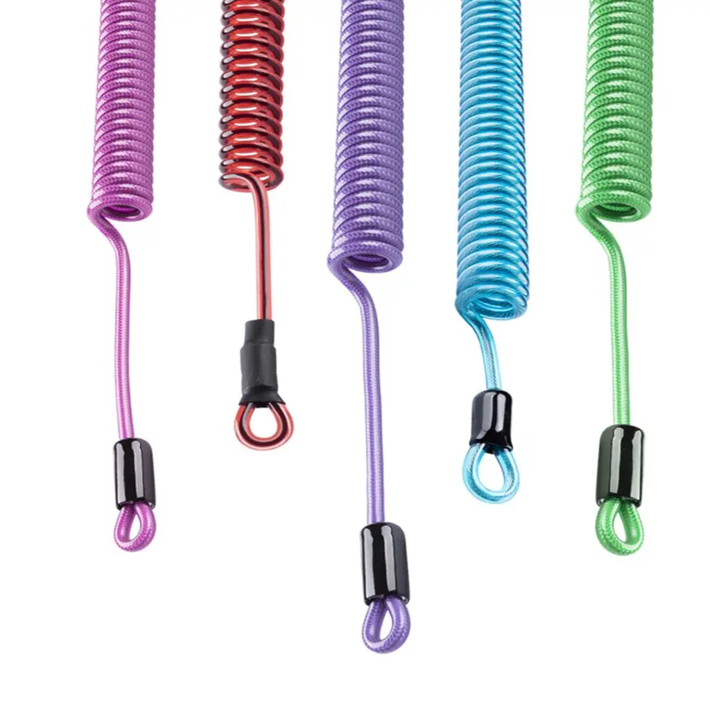 Best Price Proto Tool Elastic Bungee Coil Keychain Plastic Spiral Coiled Cord Magnetic Clip Safety Spring Lanyard