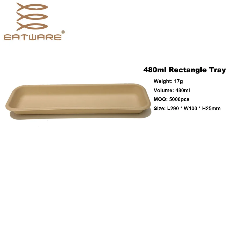 Dinnerware Set Food Rectangle Tray Free PFAS Chemical Oven Safe Disposable Minimalist Plate Dish Plastic Plate Set of 10 5000pcs