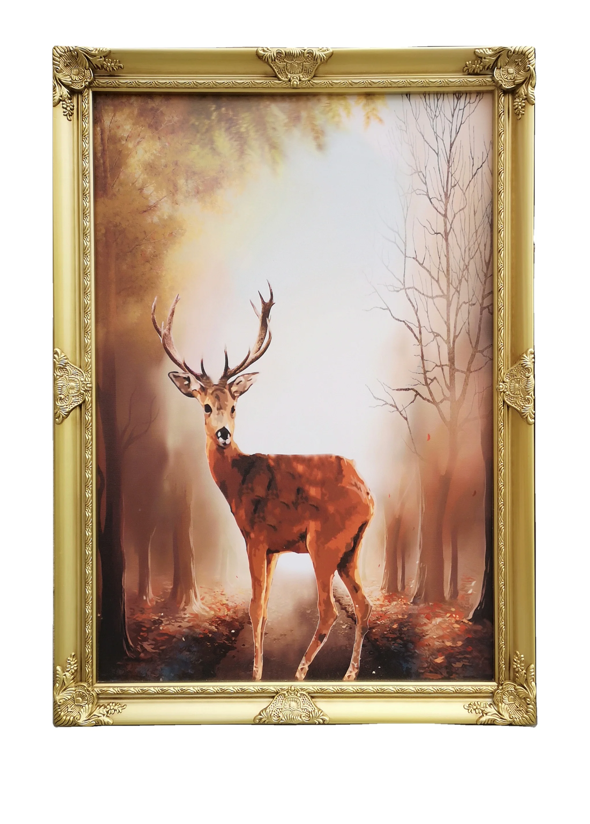 Vintage Rectangle Luxury Multifunction Floating Frame Wood Table and Wall Picture Photo Frames for Home Decor Silver Customized