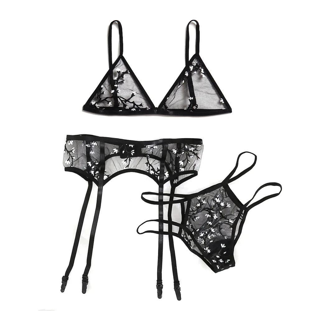 
Attractive Style Women Lingerie Hot Lady Sexy Underwear Transparent Lace Young Beautiful Girls Bra Panty Set 