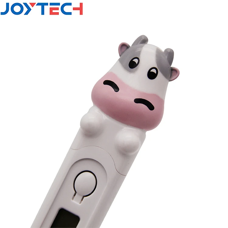 Cartoon Thermometer Home Use Baby Animal Cow Digital Thermometer Flexible Tip Fever Testing Thermometer