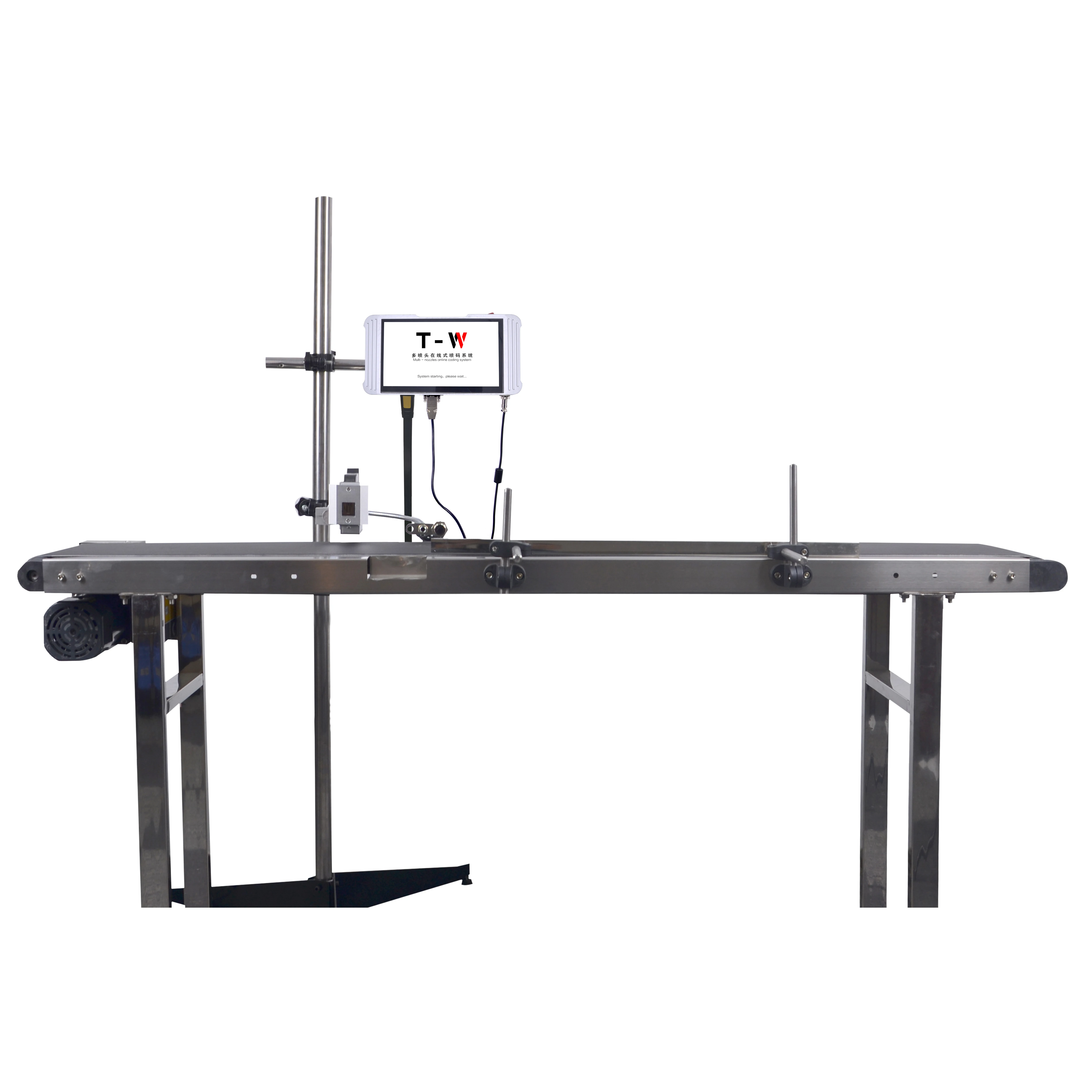 UPK-TW Тидж промышленный интеллигентая (ый) онлайн автоматическая для кодирующей машины TIJ термальный струйный принтер с конвейером