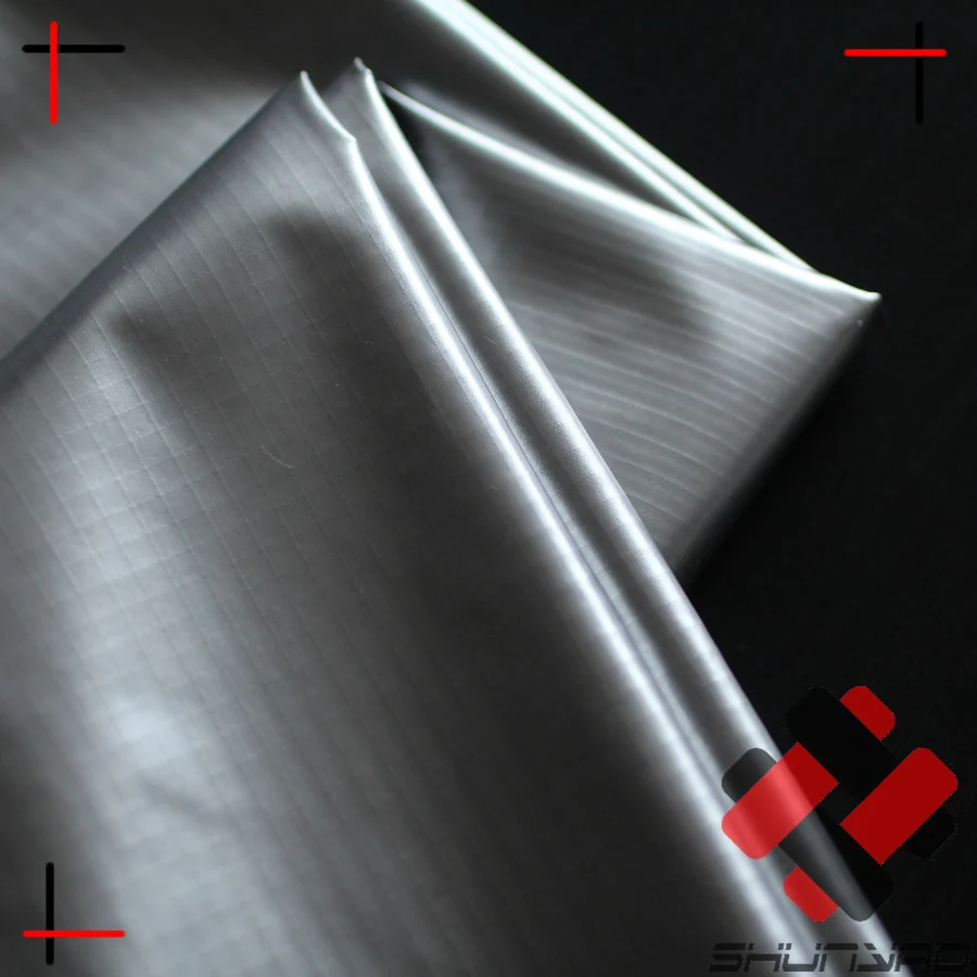 
waterproof silver coated nylon ripstop fabric for backpack 
