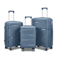 oytb-3692 OEM custom luggage factory trendy PP carry-on plastic luggage bag travel set travelling new shape suitcase