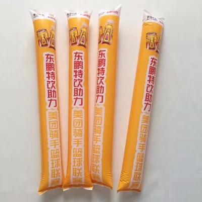 
customized pong pong thunder stick balloon inflatable cheering fan sticks 