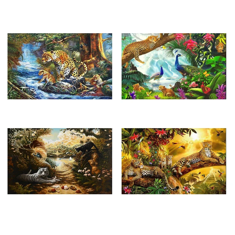 Diamond Embroidery Sale Leopard Full Diamond Painting Cross Stitch 5D Diamond Mosaic Resin Drill DIY Hobby Home Decoration