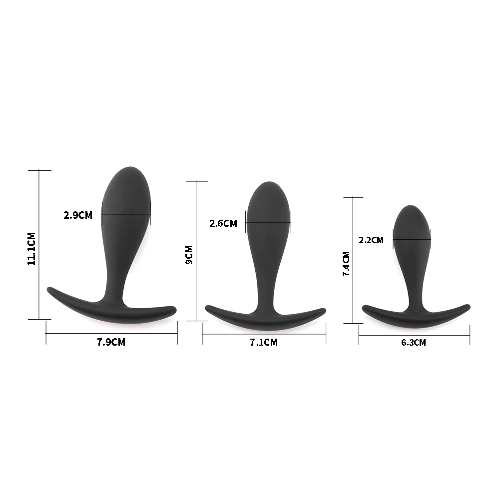 Sexbay 2024 Appearance Patent 3 pieces a set of silicone butt plug sex toys Anal plug men and women can be customized