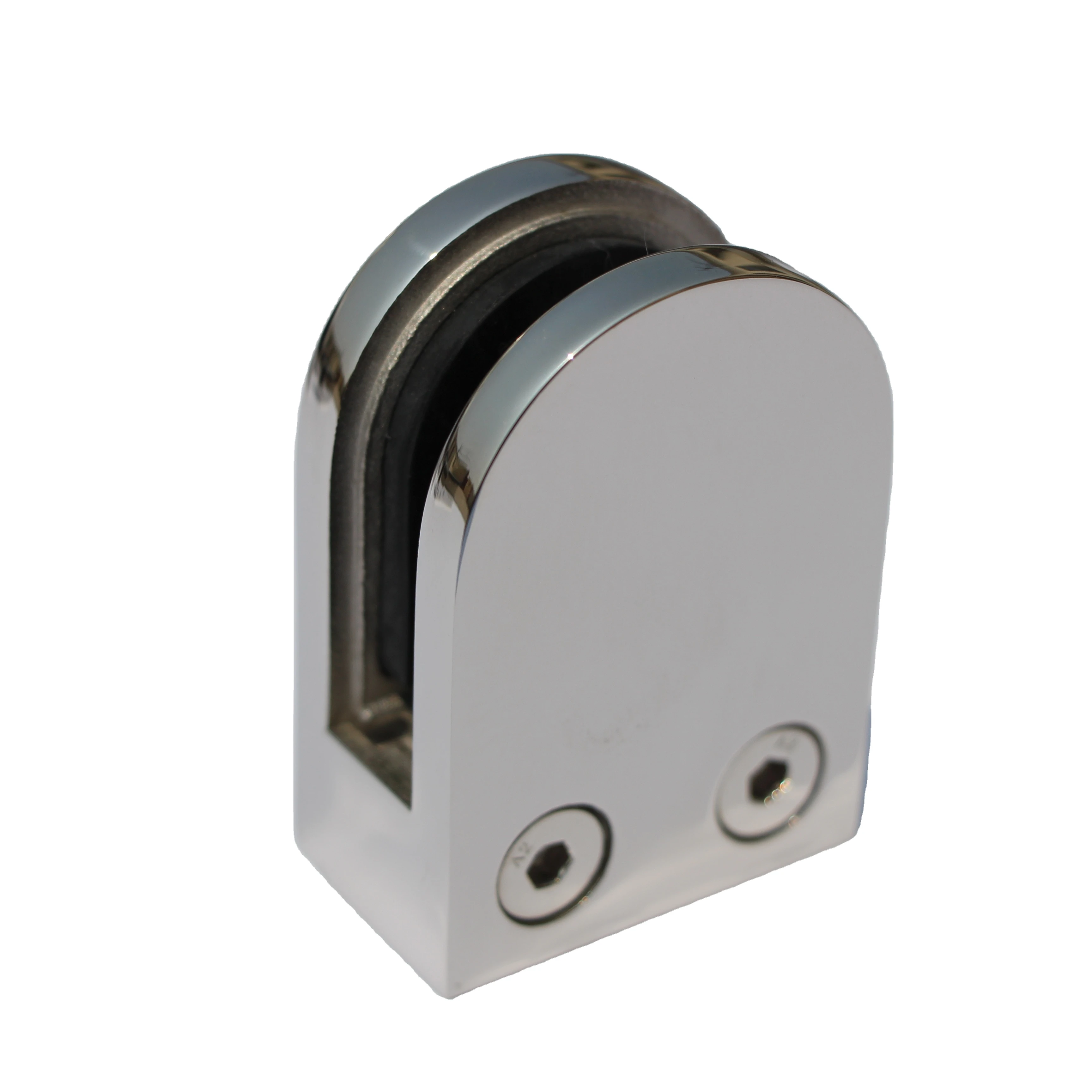 
D Shape Glass Clamp Holder Bracket Stainless Steel 304/316 for Staircase Balcony Handrail Balustrade Railing 