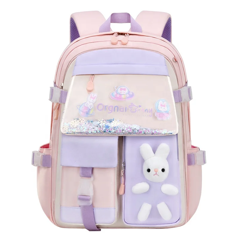 Refrigerator Quicksand primary school students 1-3-9 grade junior high school leisure children large capacity backpack
