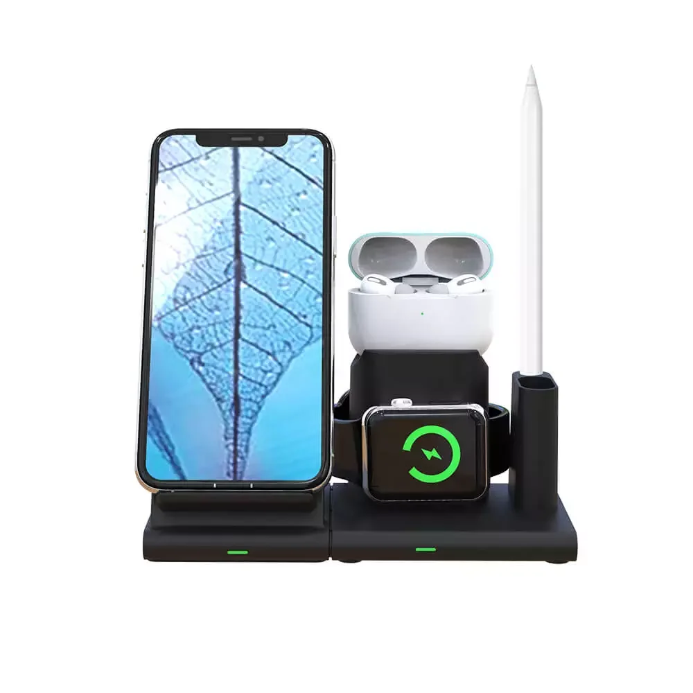 
Amazon best selling 3 in 1 charger for iphone 11,airpods and iwatch 4 in 1 wireless charger stand NEW arriving 