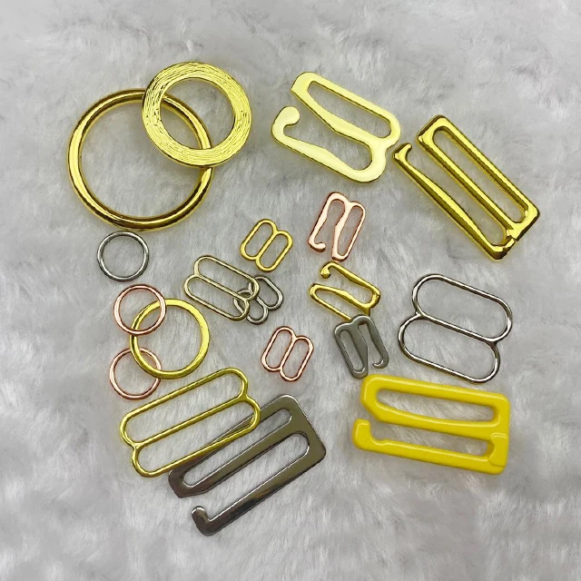 
50mm gold bikini hardware big rings good shape decoration beachwear strap buckles for swimwear 