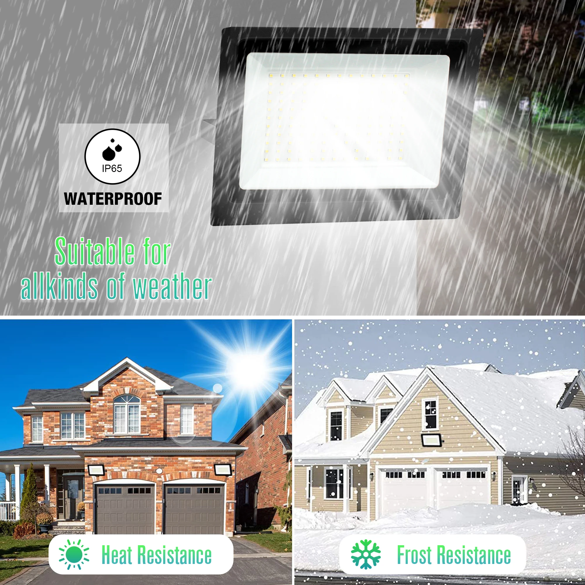 Vertak Cheap White Black Body IP65 Waterproof Outdoor Floodlight Reflector Garden Yard Led Flood Light 50W for Stadium Lamp