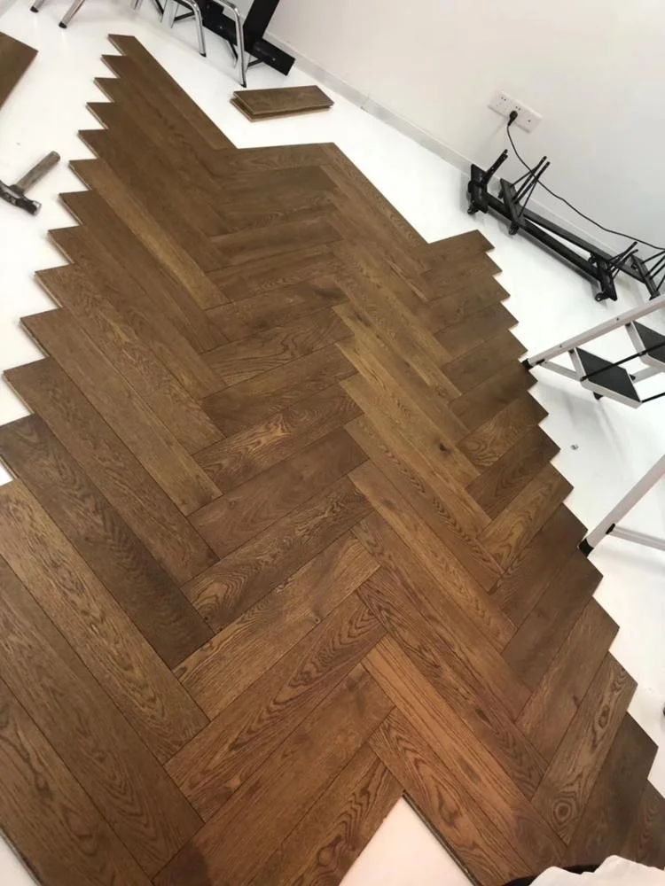 14mm/15mm natural color parquet white oak engineered floors  multilayer for sale